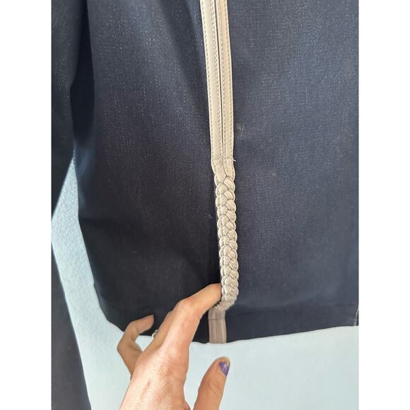 St. John Sport by Marie Gray Jacket Women's Medium Denim Blue Dark Wash - Picture 4 of 8